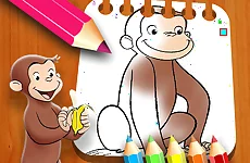 Curious George Coloring Book