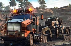 Trucks in Mud Jigsaw