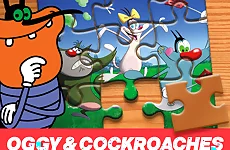 Oggy and the Cockroaches Jigsaw Puzzle