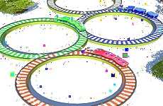 Lowpolly Train Racing Game
