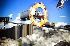 Impossible Truck Driving Stunt Track Parking