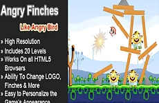 Angry Finches Funny HTML5 Game