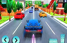 Car Racing in Fast Highway Traffic