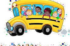 School Bus Coloring Book