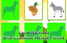 Kids Learning Farm Animals Memory