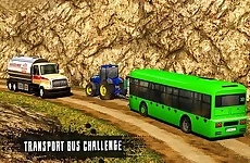Chained Tractor Towing Rescue