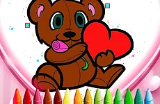 Animals Valentine Coloring