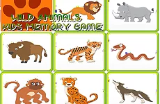 Kids Memory Wild Animals