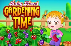 Baby Hazel Gardening Time