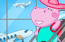 Hippo Family Airport Adventure
