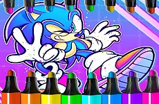 Sonic Coloring Game