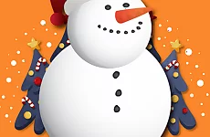 Gravity Snowman Christmas