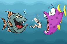 Angry Fish Coloring