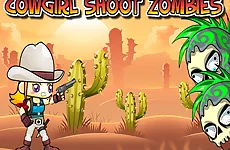 Cowgirl Shoot Zombies