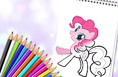 Cute Pony Coloring Book