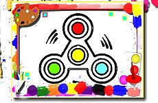 Fidget Spinner Coloring Book