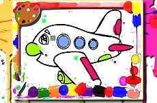 Airplane Coloring Book