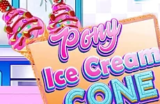 Pony Ice Cream Cone