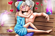 Ice Queen Sauna Flirting