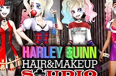 Harley Quinn Hair and Makeup Studio