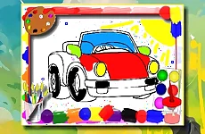 Cartoon Cars Coloring Book