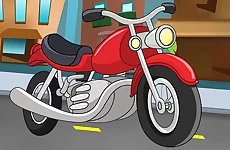 Cartoon Motorbike Jigsaw