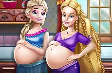 Happy Princesses Pregnant Bffs