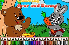 Coloring Bear and Bunny