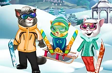 Cats Winter Fun