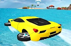 Water Surfing Car Stunts Game 3D