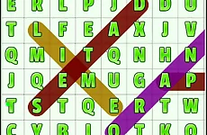 Word Search Fruits