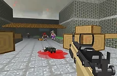 Pixel Apocalypse Shooting Zombie blocky combat