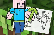 Minecraft Fun Coloring Book