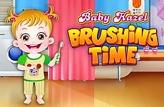 Baby Hazel Brushing Time