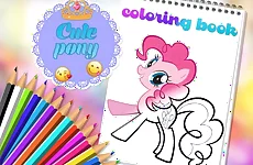 Cute Pony Coloring Book