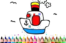 BTS Boat Coloring