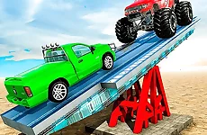 SeeSaw Ramp Car Balance Driving Challenge