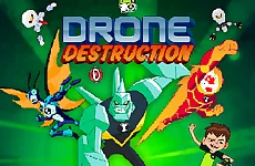 Ben 10 Drone Destruction