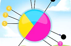 Color Pin Circle - Addictive Pin Shooter Game