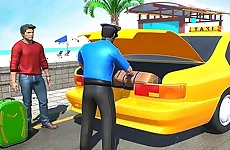 Offroad Mountain Taxi Cab Driver Game