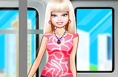 Barbie On The Train