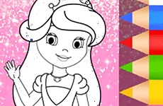 Princess Coloring Glitter - Art Game