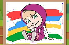 Masha and the Bear Coloring Book