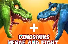 Dinosaurs Merge and Fight