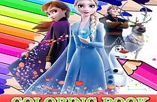 Coloring Book for Frozen Elsa