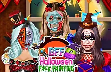 BFF Halloween Face Painting