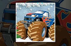 Winter Monster Truck Puzzles