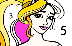 Princess Coloring By Number