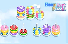 Hoop Stack Sort Puzzle 3D Game