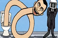 Toilet Monster Long Neck